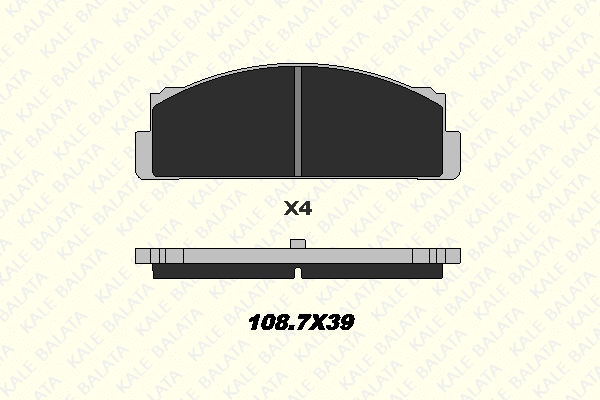 Brake Pad Set, disc brake (20074 100 04)