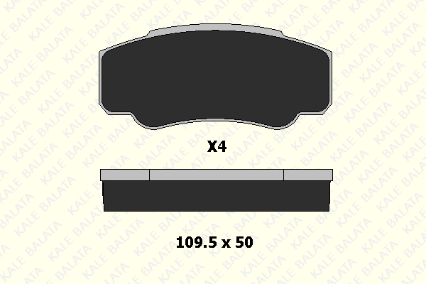 Brake Pad Set, disc brake (23921 196 04)