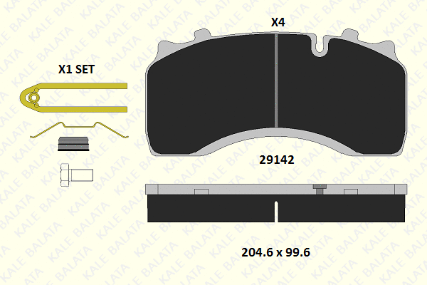Brake Pad Set, disc brake (29142 298 14)