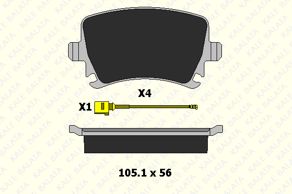 Brake Pad Set, disc brake (23914 172 24)
