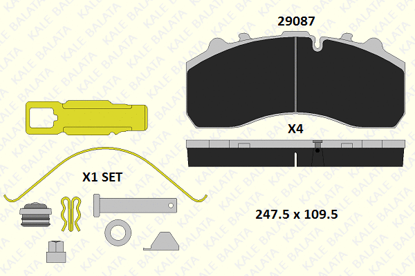 Brake Pad Set, disc brake (29087 300 54)