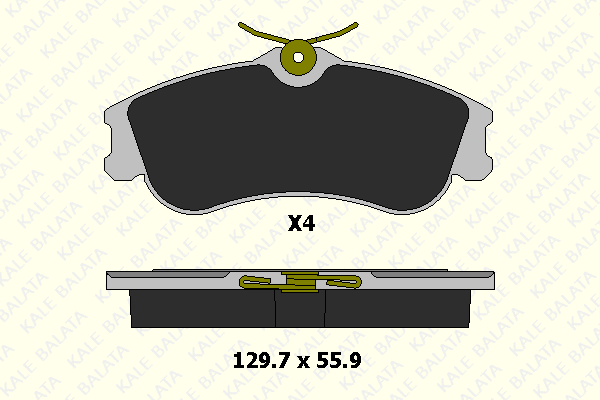 Brake Pad Set, disc brake (23346 193 24)