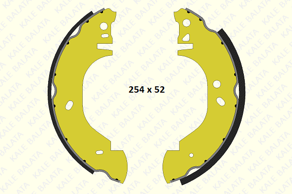 Brake Shoe Set (1220 0650 05 P)