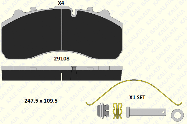 Brake Pad Set, disc brake (29108 300 14)