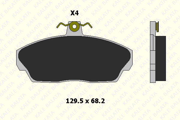 Brake Pad Set, disc brake (21515 180 04)