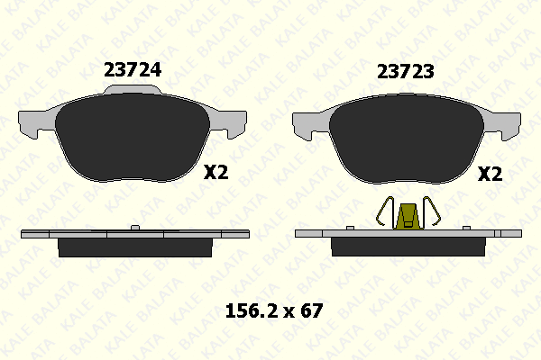 Brake Pad Set, disc brake (23723 182 05)