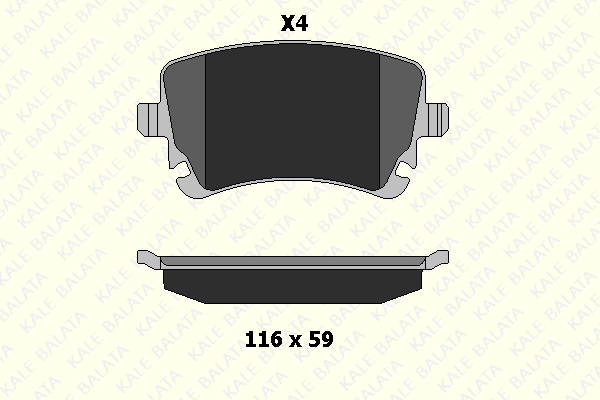 Brake Pad Set, disc brake (23326 177 24)