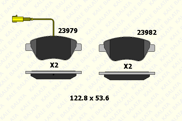 Brake Pad Set, disc brake (23982 178 45)