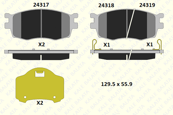 Brake Pad Set, disc brake (24317 177 15)