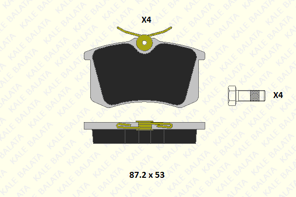 Brake Pad Set, disc brake (20961 172 44)