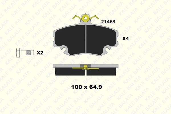 Brake Pad Set, disc brake (21463 182 14)