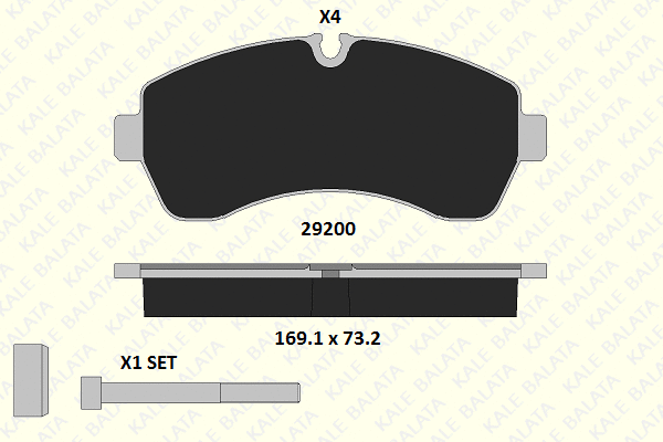 Brake Pad Set, disc brake (29200 207 24)