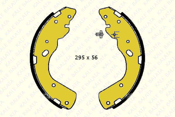 Brake Shoe Set (613R 0550 04 P)