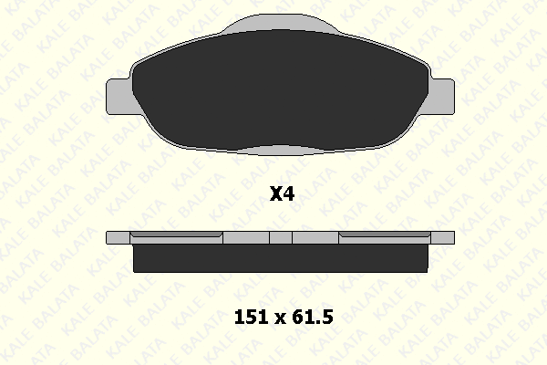 Brake Pad Set, disc brake (24660 178 04)