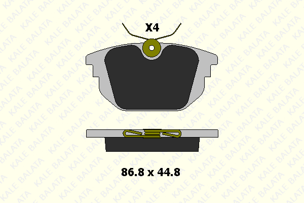 Brake Pad Set, disc brake (23177 144 24)