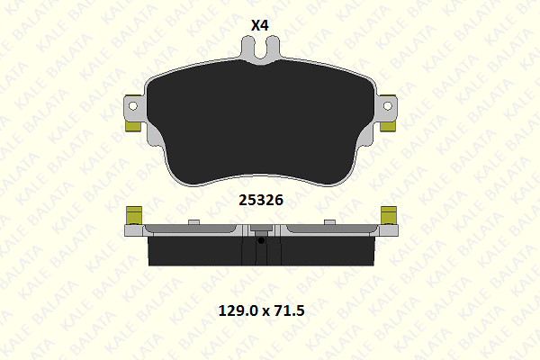 Brake Pad Set, disc brake (25326 192 14)