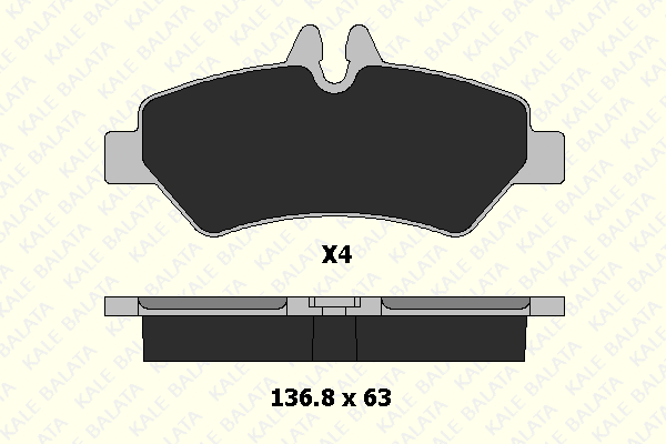 Brake Pad Set, disc brake (29190 190 14)