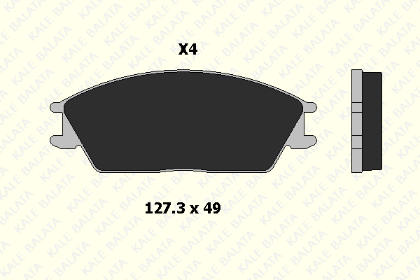 Brake Pad Set, disc brake (21012 150 04)