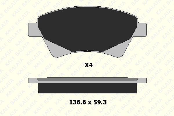 Brake Pad Set, disc brake (24065 184 04)