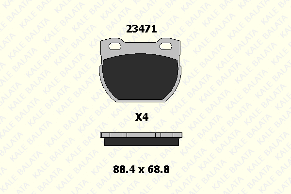 Brake Pad Set, disc brake (23471 150 04)