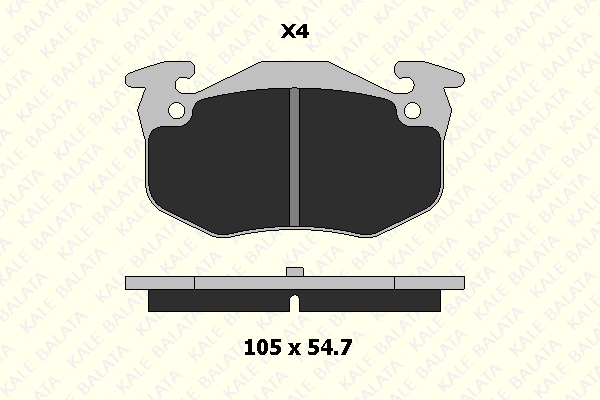 Brake Pad Set, disc brake (20974 110 04)