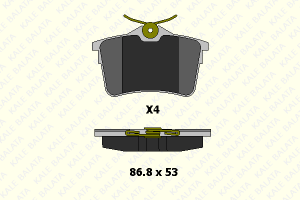 Brake Pad Set, disc brake (24765 166 14)