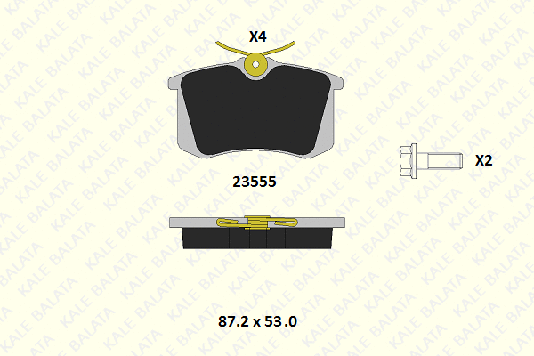 Brake Pad Set, disc brake (23554 162 14)