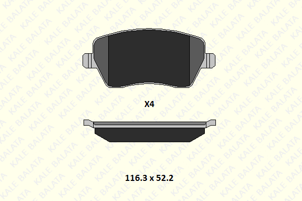 Brake Pad Set, disc brake (23973 174 04)
