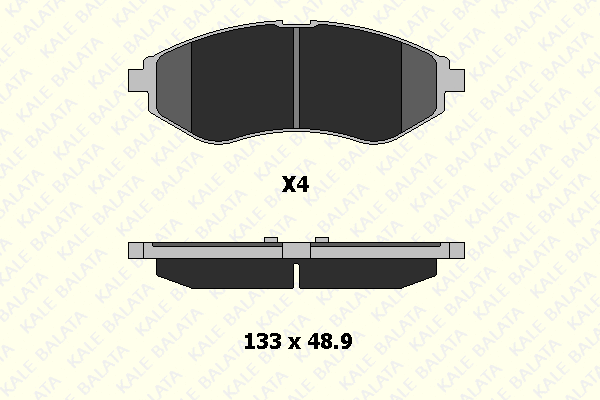 Brake Pad Set, disc brake (23974 178 04)