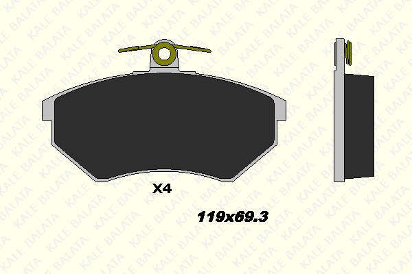 Brake Pad Set, disc brake (20168 196 14)