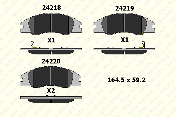Brake Pad Set, disc brake (24218 172 05)