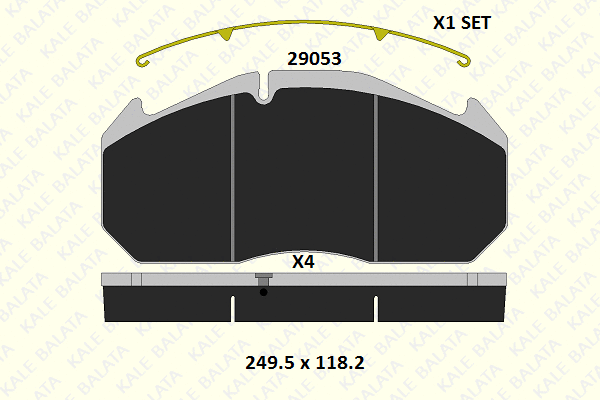 Brake Pad Set, disc brake (29053 302 14)