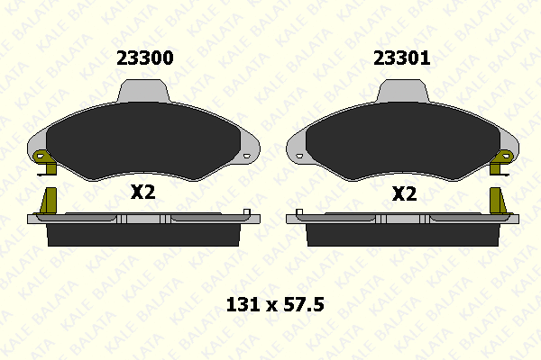 Brake Pad Set, disc brake (23300 186 05)