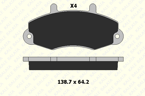 Brake Pad Set, disc brake (21470 190 04)