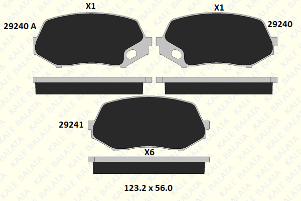 Brake Pad Set, disc brake (29240 173 05)