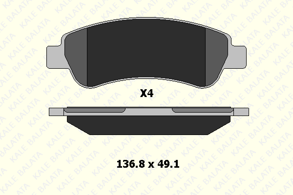 Brake Pad Set, disc brake (24465 190 04)