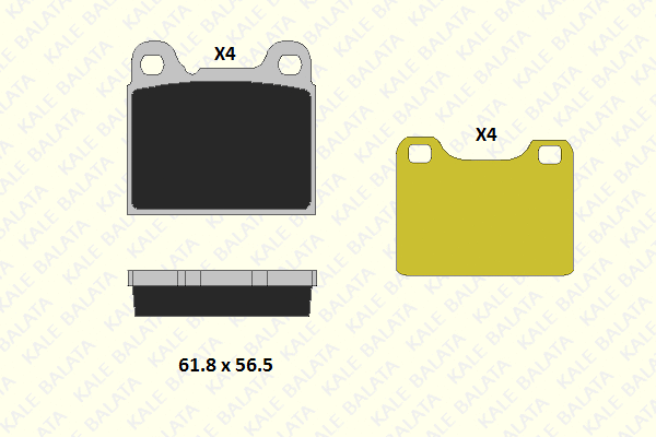 Brake Pad Set, disc brake (20755 150 14)