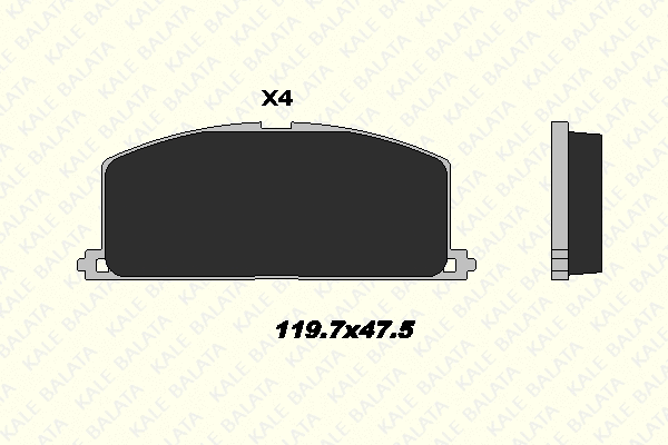 Brake Pad Set, disc brake (20870 150 04)