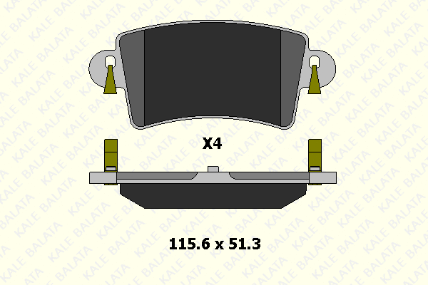 Brake Pad Set, disc brake (23669 168 14)