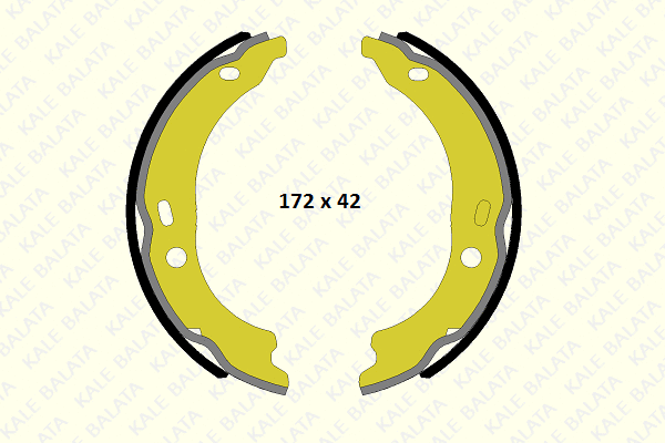 Brake Shoe Set (1239 0400 04 P)