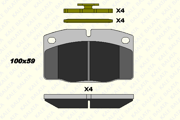 Brake Pad Set, disc brake (20939 150 14)