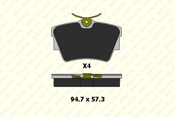Brake Pad Set, disc brake (23980 170 14)