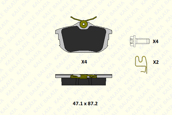 Brake Pad Set, disc brake (23549 168 15)