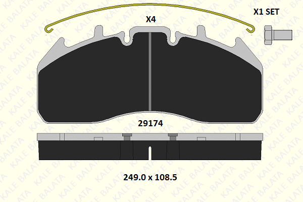 Brake Pad Set, disc brake (29174 292 14)
