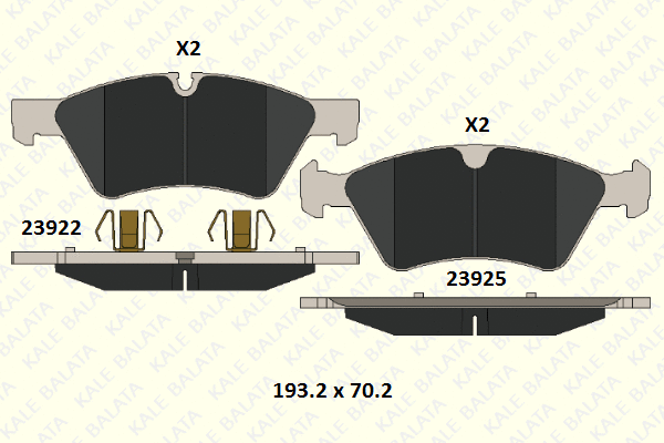 Brake Pad Set, disc brake (23922 210 05)