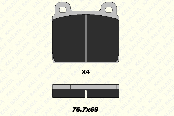 Brake Pad Set, disc brake (20468 150 04)