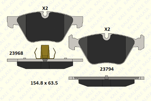 Brake Pad Set, disc brake (23794 203 05)