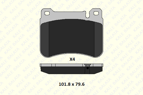 Brake Pad Set, disc brake (23945 165 04)