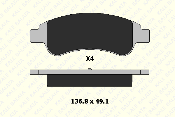 Brake Pad Set, disc brake (24101 190 14)