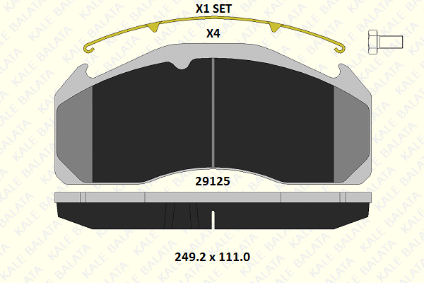 Brake Pad Set, disc brake (29125 292 14)